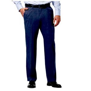 Haggar Clothing Classic Fit Khaki Navy 38 29 NWT